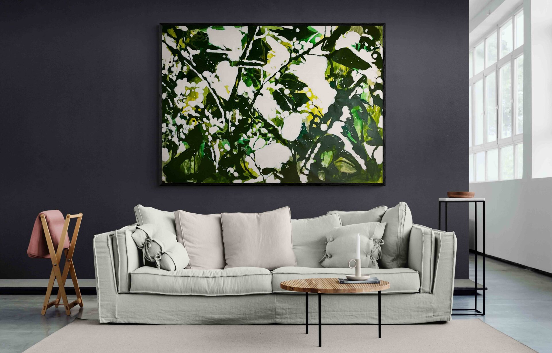 Here With You in situ – original art in dubai copy